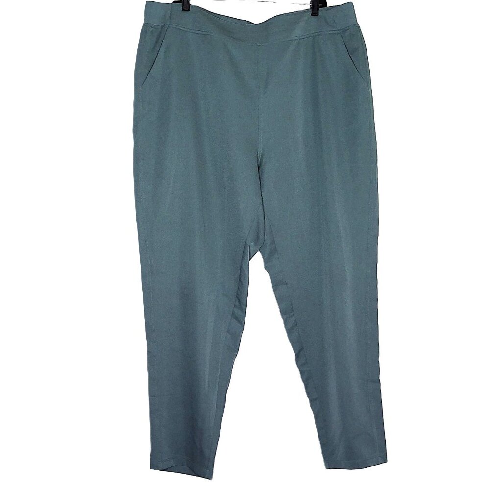 New 32 Degrees Cool Pants Active Wear High Rise Joggers Sage Green NWOT Sz XXL